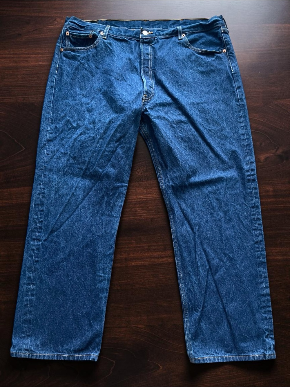 Levi's 501 XX 100% Cotton Men's Navy Blue Straight-Leg Jeans Size 46x32